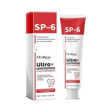 Sp-6 Ultra Whitening Toothpaste, Probiotic Brightening, Deep Cleaning, Fresh Breath Mint Paste