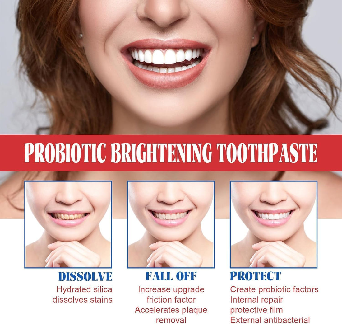 Sp-6 Ultra Whitening Toothpaste, Probiotic Brightening, Deep Cleaning, Fresh Breath Mint Paste