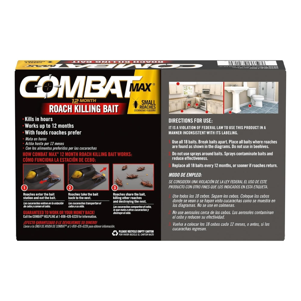 Combat Max 12 Month Roach Killing Bait