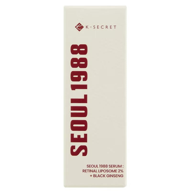 K-Secret Seoul 1988 With Retinal Liposome 2% + Black Ginseng Anti Aging Face Serum 30ml